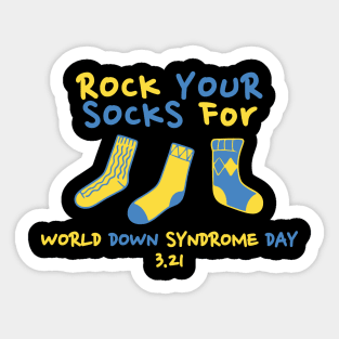 Rock Your Socks for World Down Syndrome Day Sticker